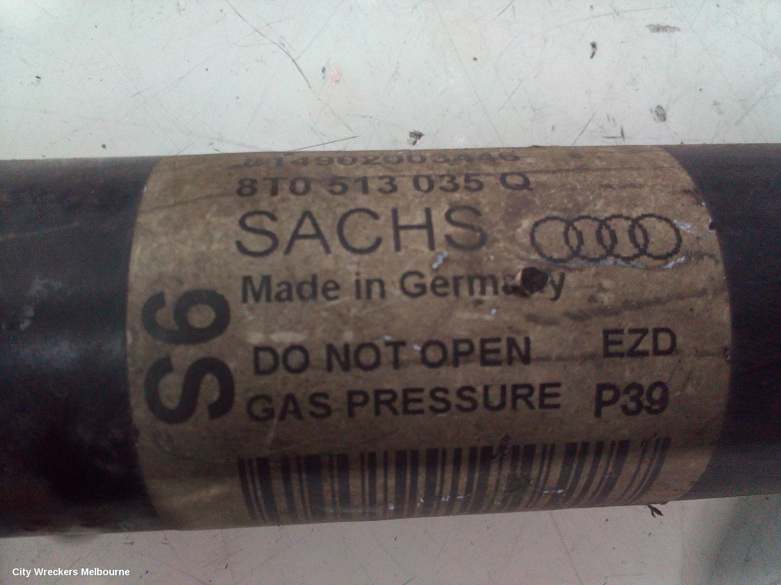 AUDI A5 RIGHT REAR STRUT, STANDARD TYPE, 8T, A5/S5, HATCH, 10/2009 - 08/2011