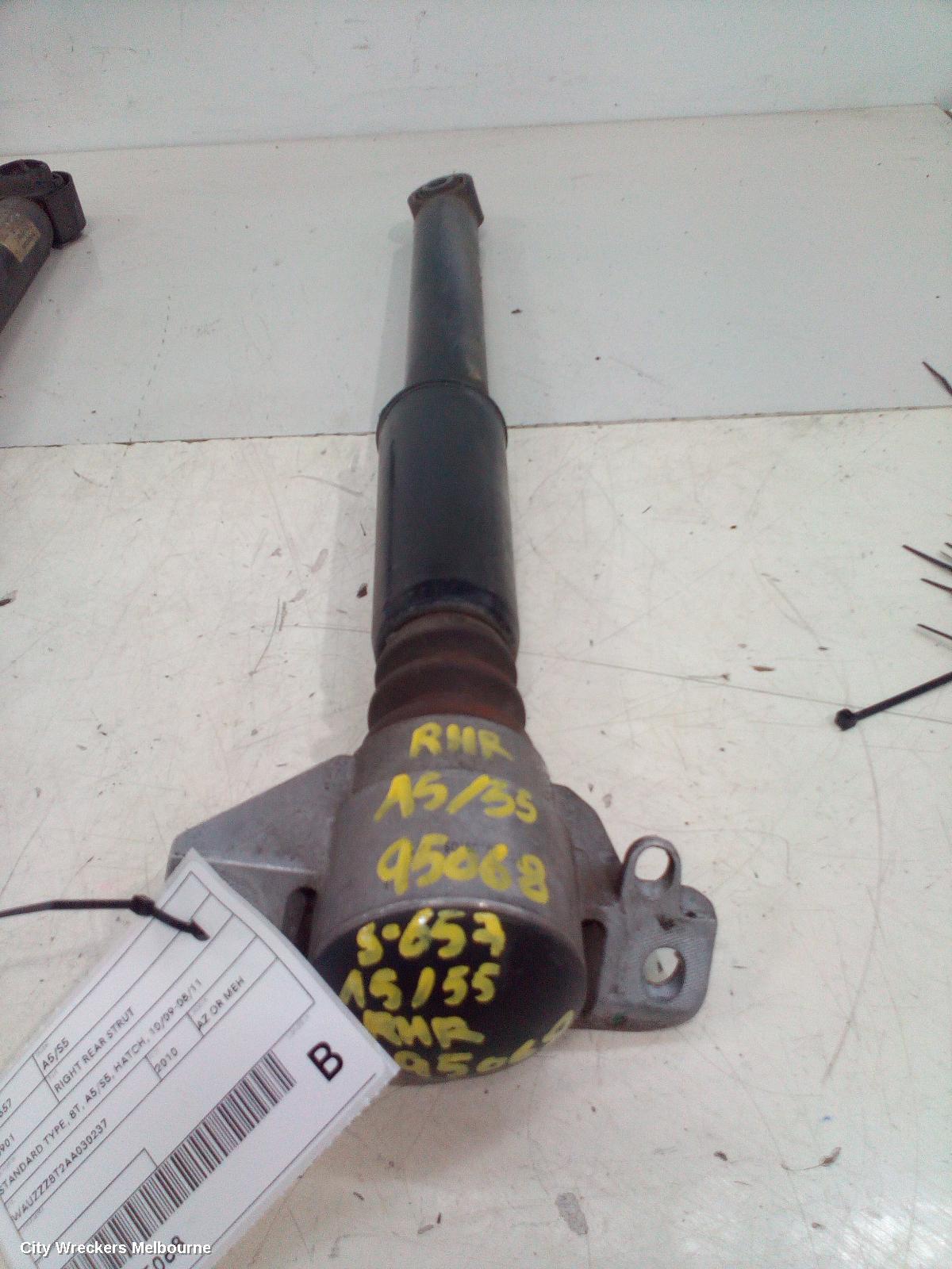 AUDI A5 RIGHT REAR STRUT, STANDARD TYPE, 8T, A5/S5, HATCH, 10/2009 - 08/2011