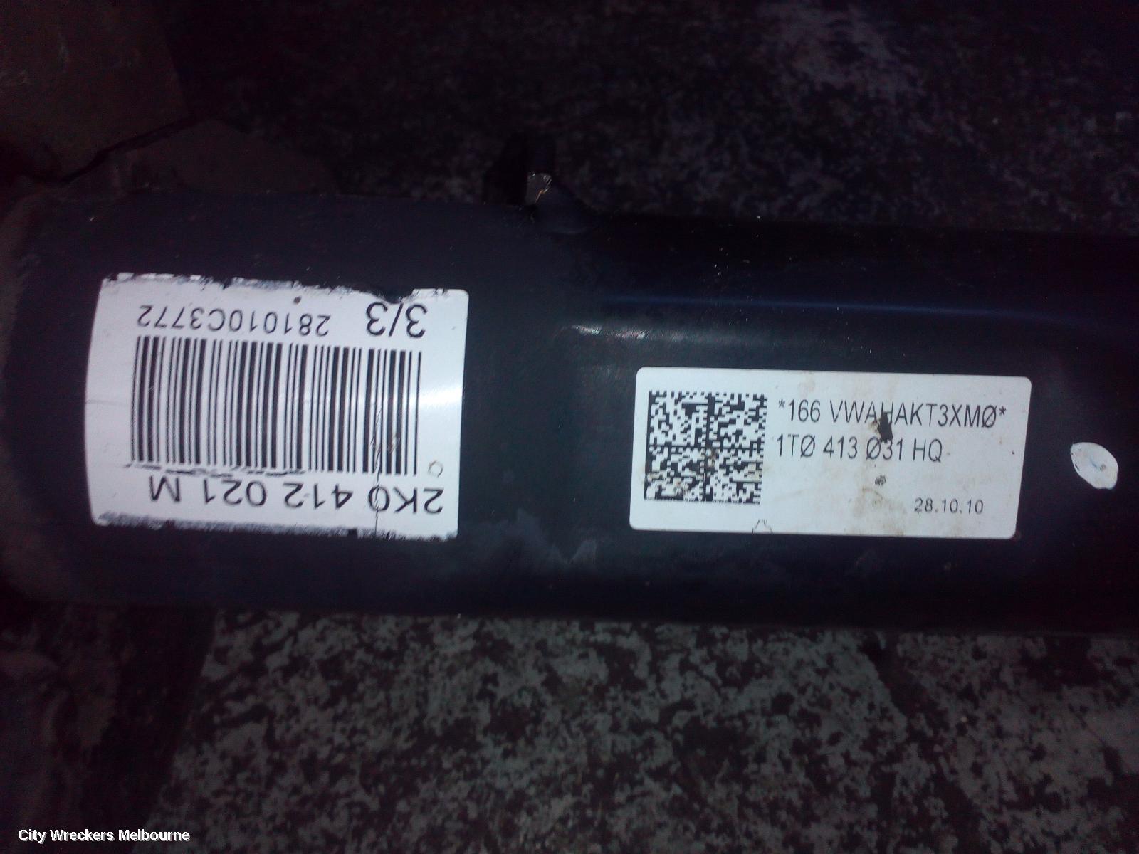 VOLKSWAGEN CADDY RIGHT FRONT STRUT, 2K, 08/2010 - 06/2015