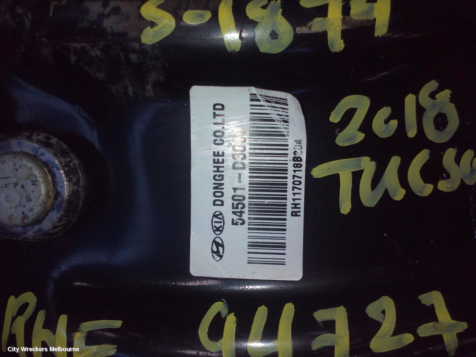 HYUNDAI TUCSON RIGHT FRONT LOWER CONTROL ARM, TL, KOREAN BUILT (VIN KMHJ), 07/2015 - 06/2018