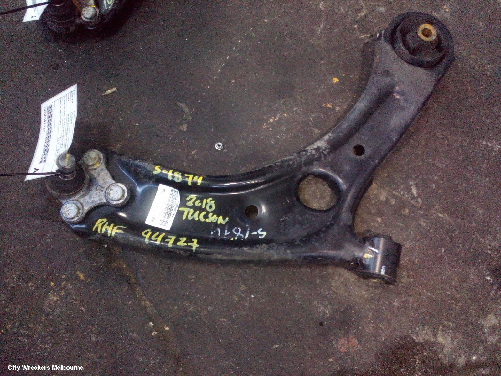 HYUNDAI TUCSON RIGHT FRONT LOWER CONTROL ARM, TL, KOREAN BUILT (VIN KMHJ), 07/2015 - 06/2018