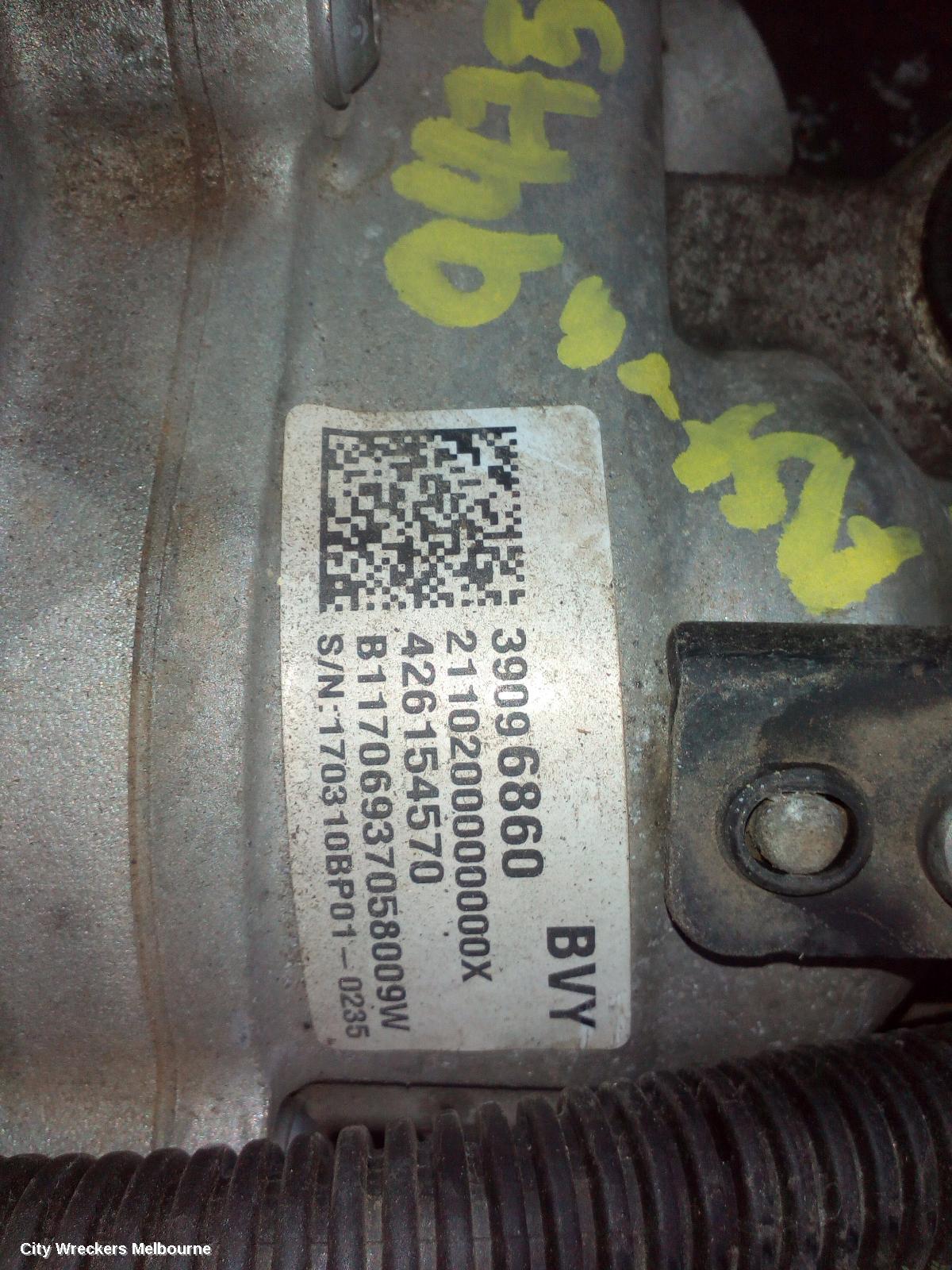HOLDEN ASTRA STEERING BOX/RACK, BK, 5DR HATCH, ELECTRIC TYPE, 09/2016 ONWARDS