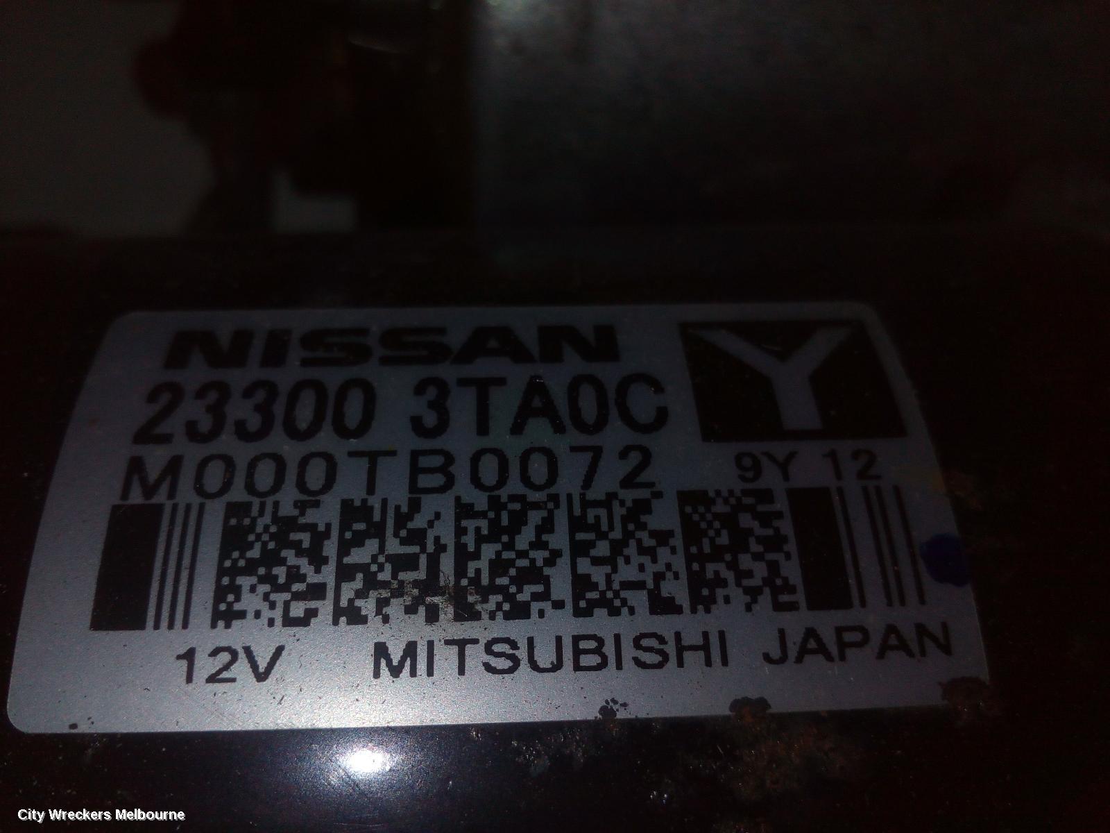 NISSAN XTRAIL STARTER, PETROL, 2.5, QR25DE, AUTO T/M, W/ LONG SNOUT TYPE, T32, 02/2014 ONWARDS