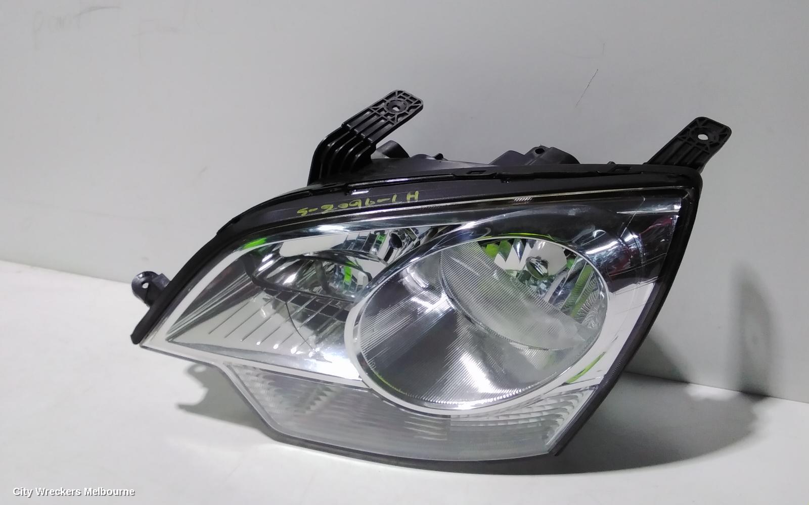 HOLDEN CAPTIVA LEFT HEADLAMP, CG, MAXX/CAPTIVA 5 (4TH VIN = D), 07/2008 - 09/2015
