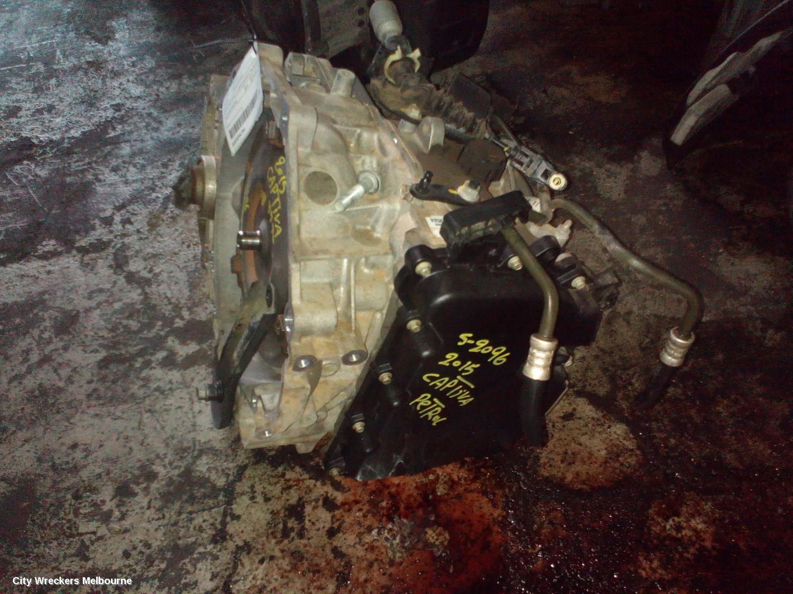 HOLDEN CAPTIVA TRANS/GEARBOX, AUTO, FWD, PETROL, 2.4, 5GCW TAG (GEN 2), CG, 08/2012 - 06/2018