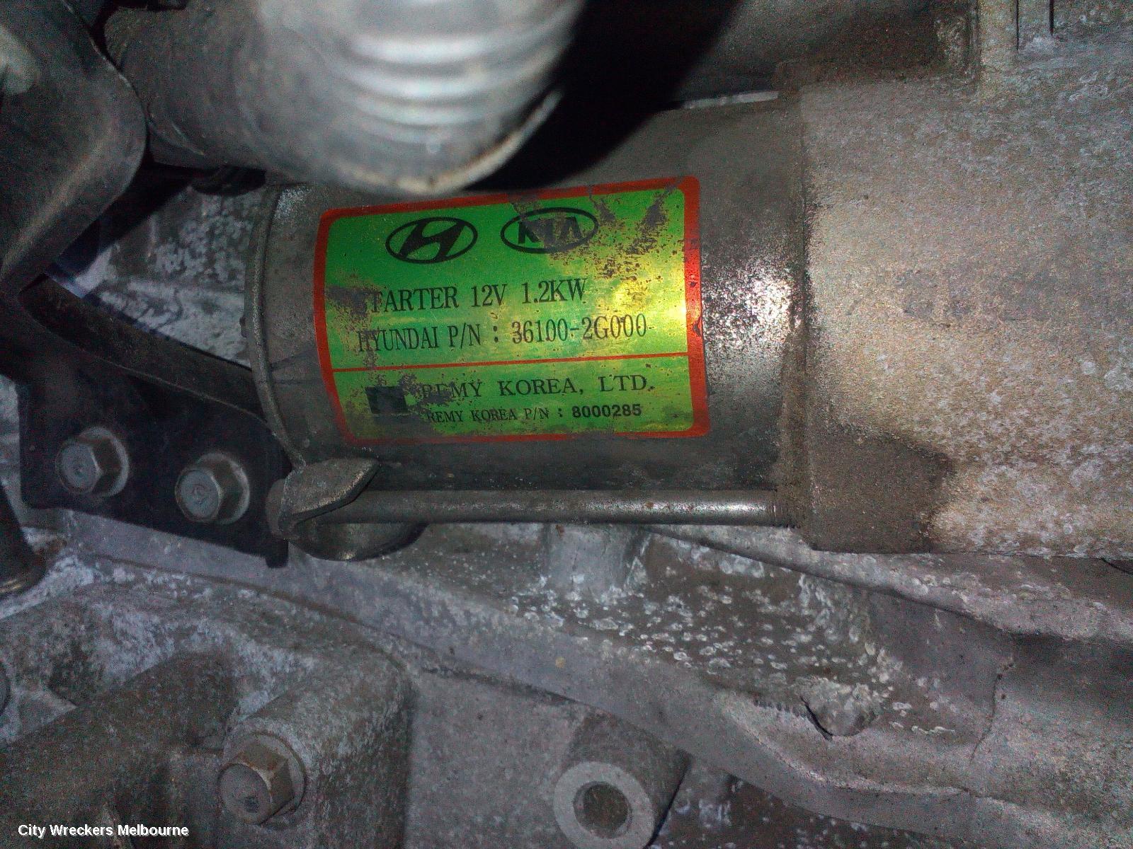 KIA CERATO STARTER, PETROL, 2.0, G4KD, TD, 10/2008 - 03/2013