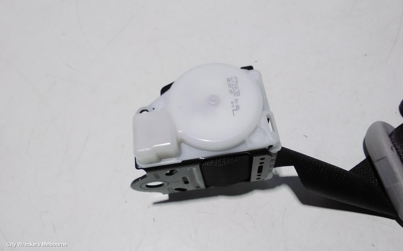 TOYOTA PRIUS SEATBELT/STALK, ZVW30R, LH REAR, SEAT BELT ONLY, 07/2009 - 12/2015