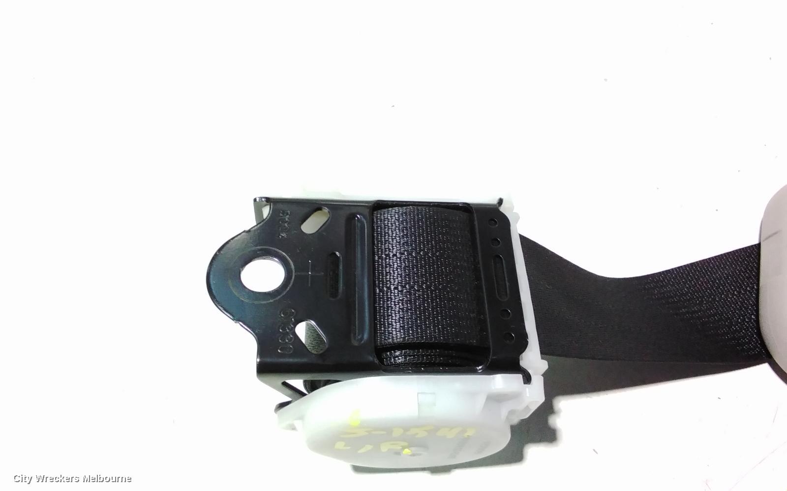 TOYOTA PRIUS SEATBELT/STALK, ZVW30R, LH REAR, SEAT BELT ONLY, 07/2009 - 12/2015