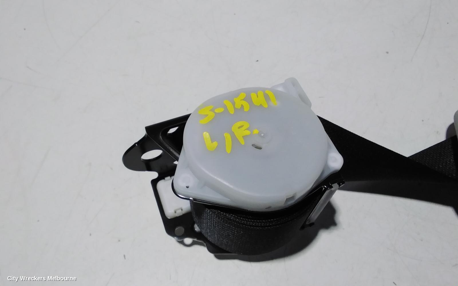 TOYOTA PRIUS SEATBELT/STALK, ZVW30R, LH REAR, SEAT BELT ONLY, 07/2009 - 12/2015