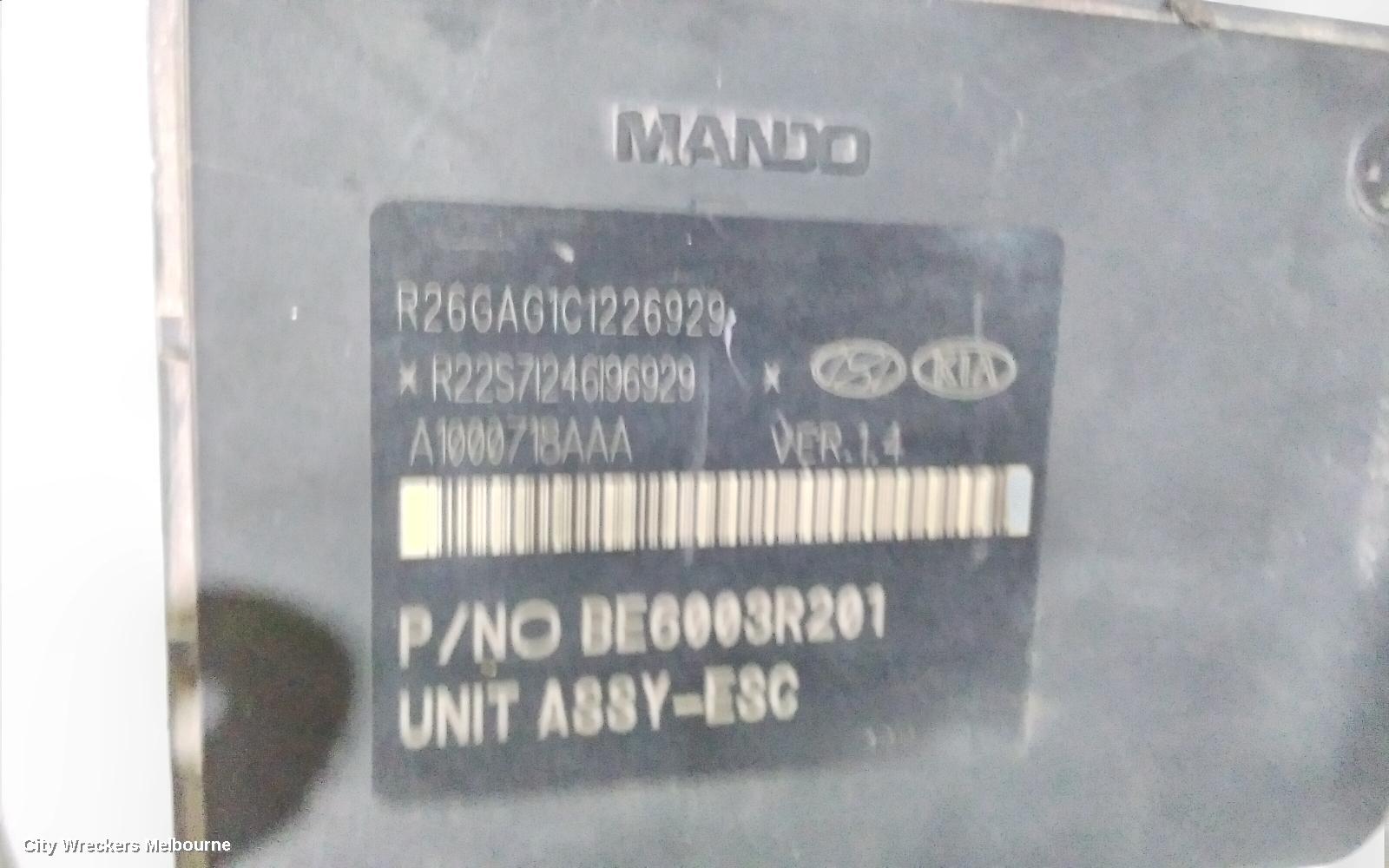 KIA SPORTAGE ABS PUMP/MODULATOR, QL, P/N 58920D9910, 10/2015 ONWARDS