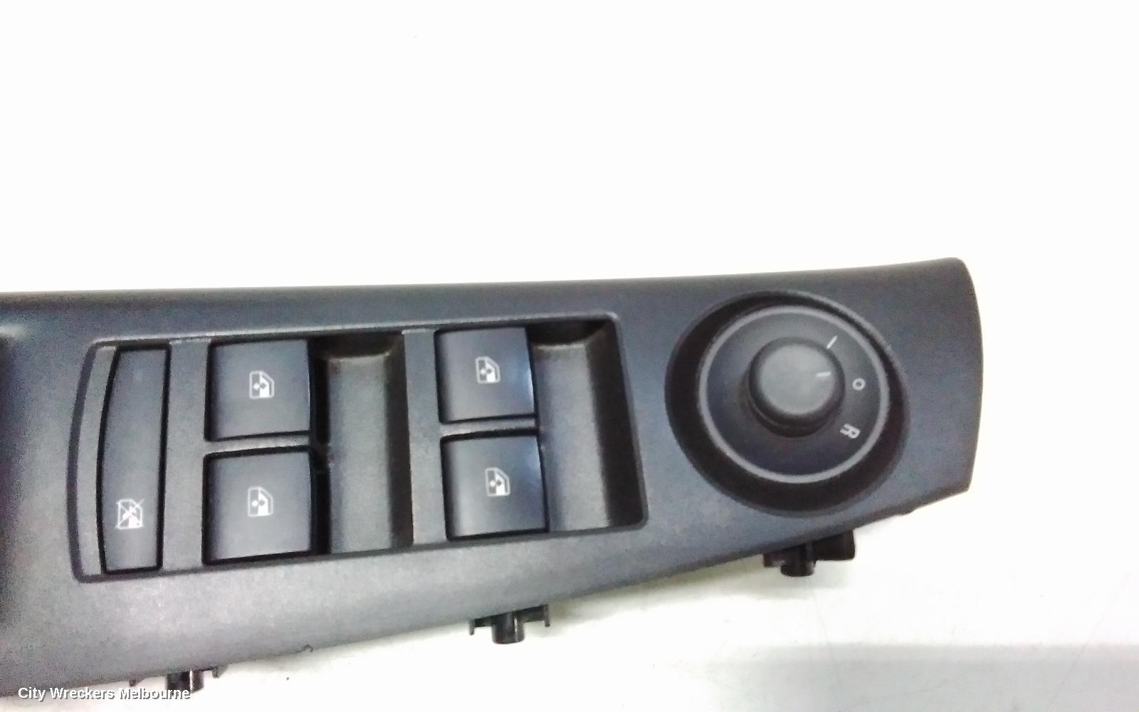 HOLDEN CRUZE PWR DR WIND SWITCH, RH FRONT (MASTER SWITCH), JH, 03/2011 - 01/2017