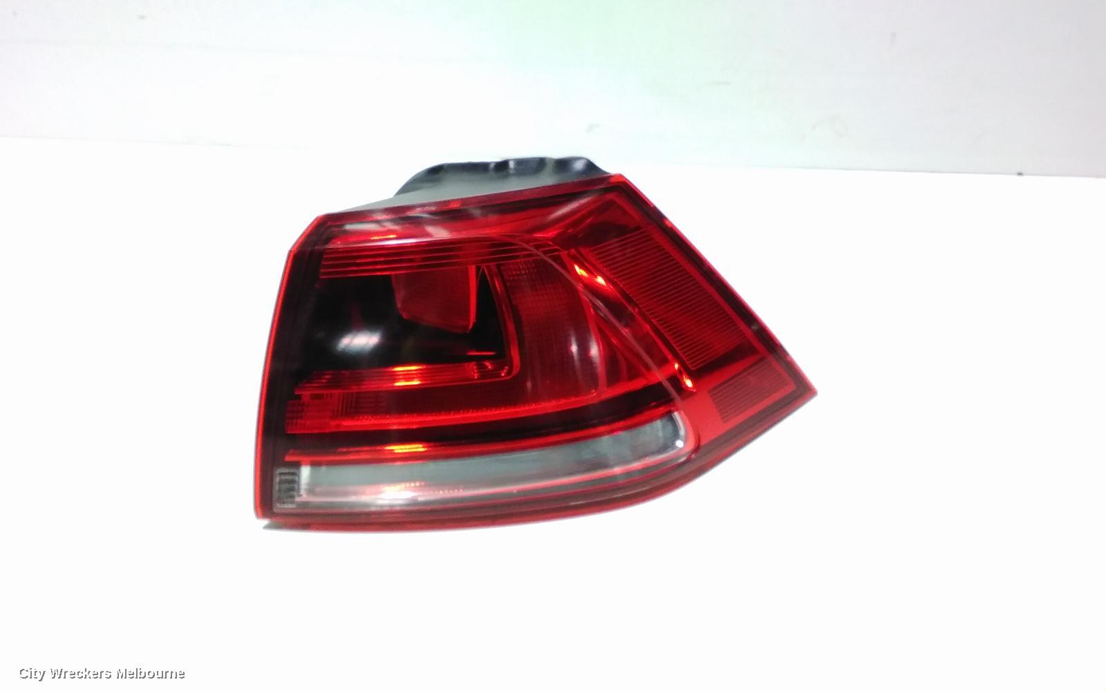 VOLKSWAGEN GOLF RIGHT TAILLIGHT, GEN 7, HATCH, STANDARD, NON LED TYPE, 03/2013 - 03/2017