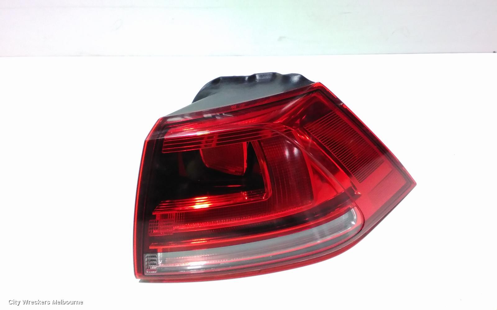 VOLKSWAGEN GOLF RIGHT TAILLIGHT, GEN 7, HATCH, STANDARD, NON LED TYPE, 03/2013 - 03/2017