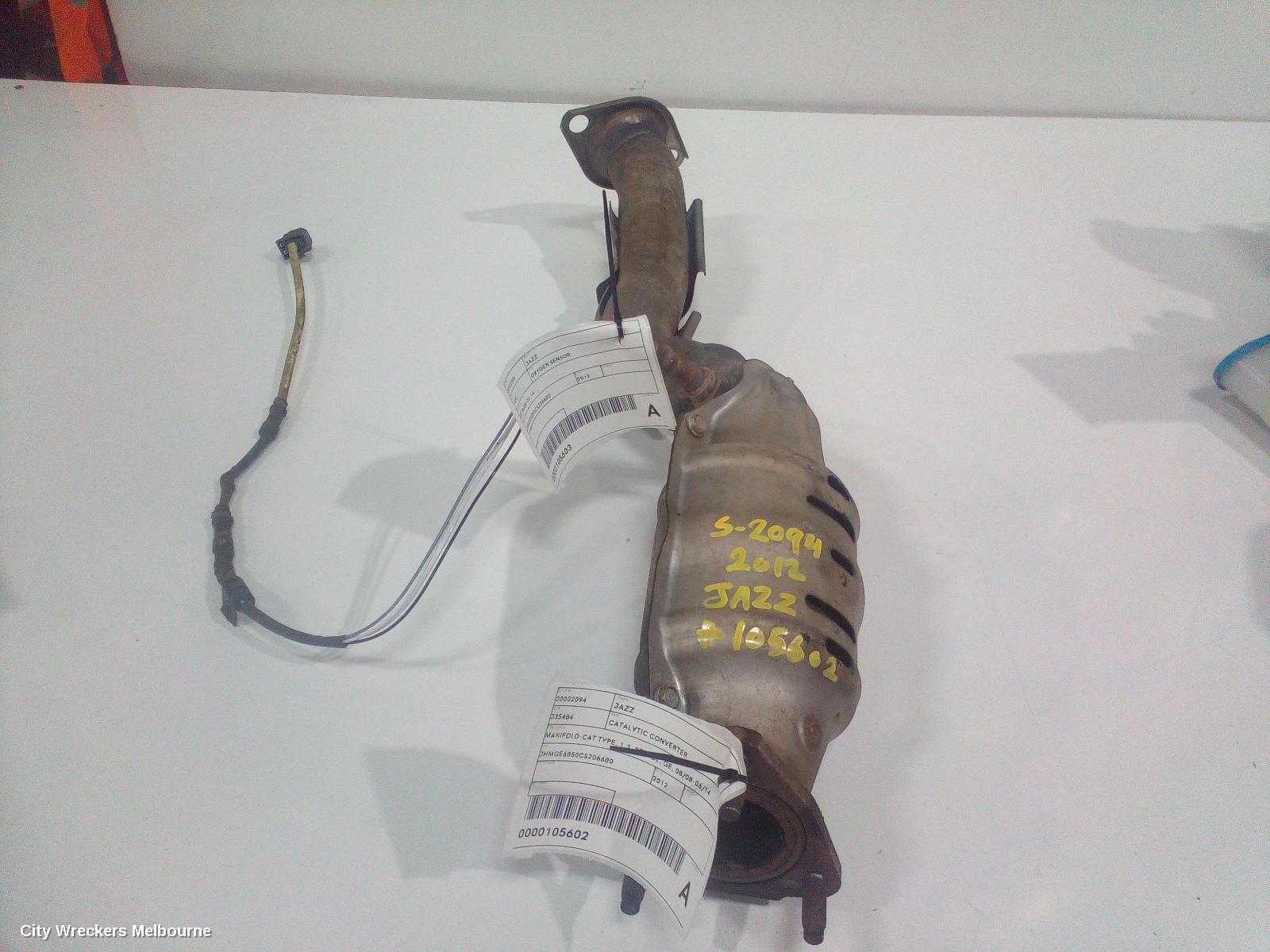 HONDA JAZZ CATALYTIC CONVERTER, MANIFOLD-CAT TYPE, 1.3, PETROL, GE, 08/2008 - 06/2014