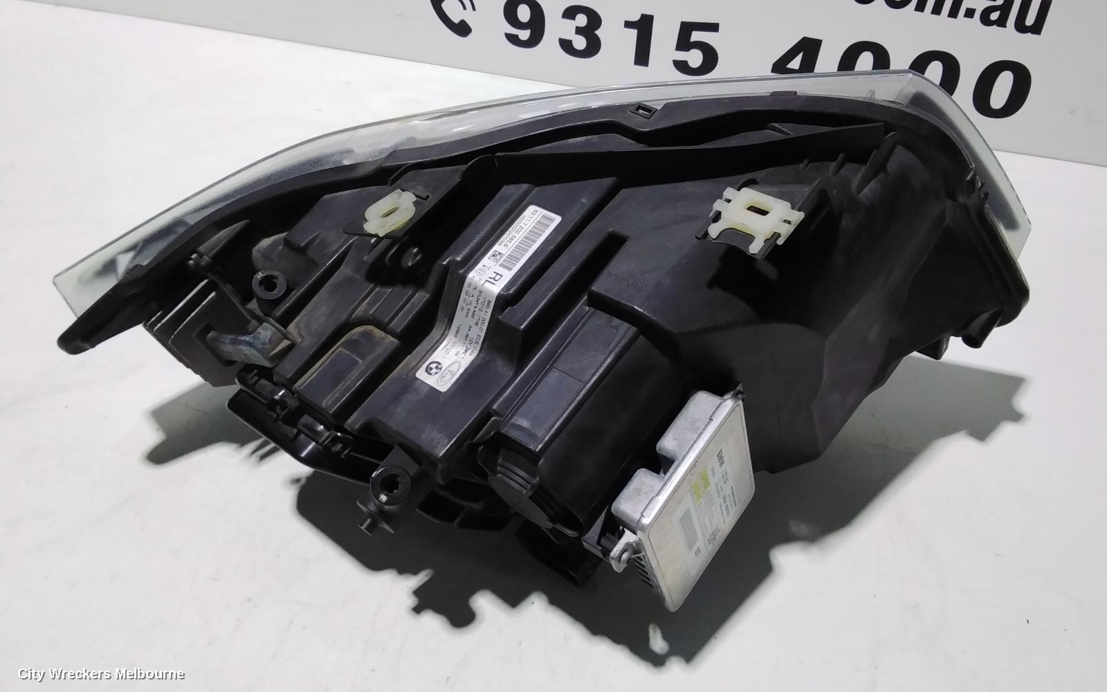 BMW 3 SERIES LEFT HEADLAMP, E90/E91, SEDAN/WAGON, BI-XENON, NON ADAPTIVE TYPE, 11/2008 - 09/2013