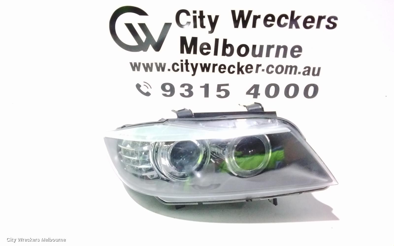 BMW 3 SERIES RIGHT HEADLAMP, E90/E91, SEDAN/WAGON, BI XENON, NON ADAPTIVE TYPE, 11/2008 - 09/2013