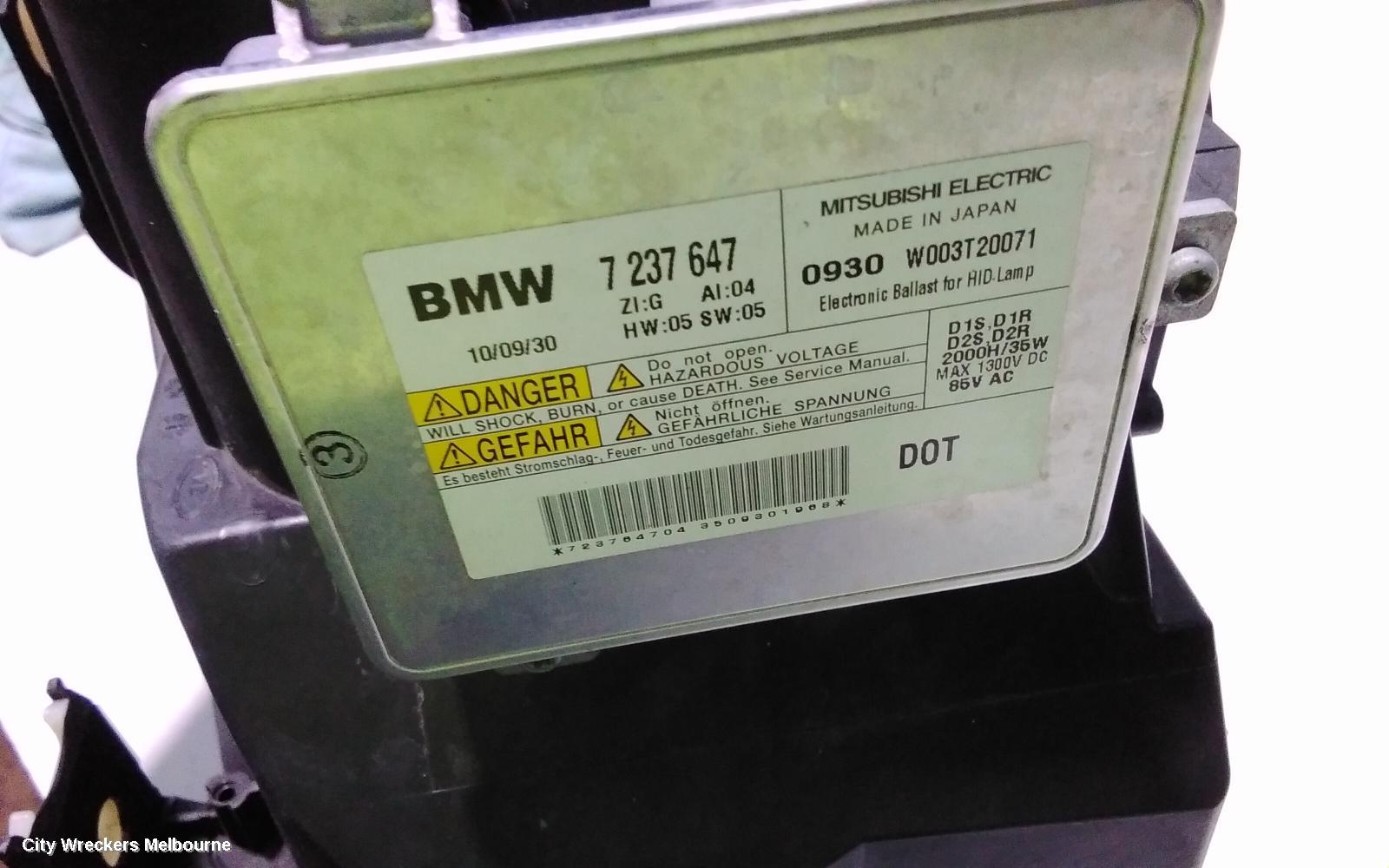 BMW 3 SERIES RIGHT HEADLAMP, E90/E91, SEDAN/WAGON, BI XENON, NON ADAPTIVE TYPE, 11/2008 - 09/2013