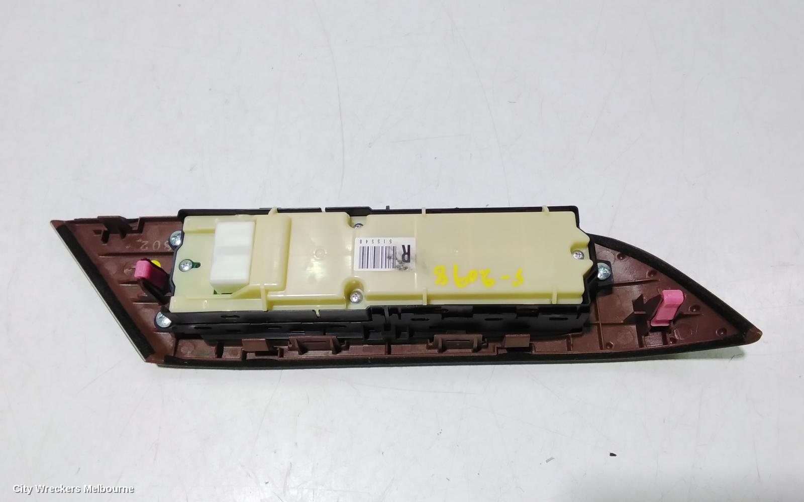 LEXUS RX SERIES PWR DR WIND SWITCH, RH FRONT (MASTER SWITCH), AL10, 12/2008 - 08/2015