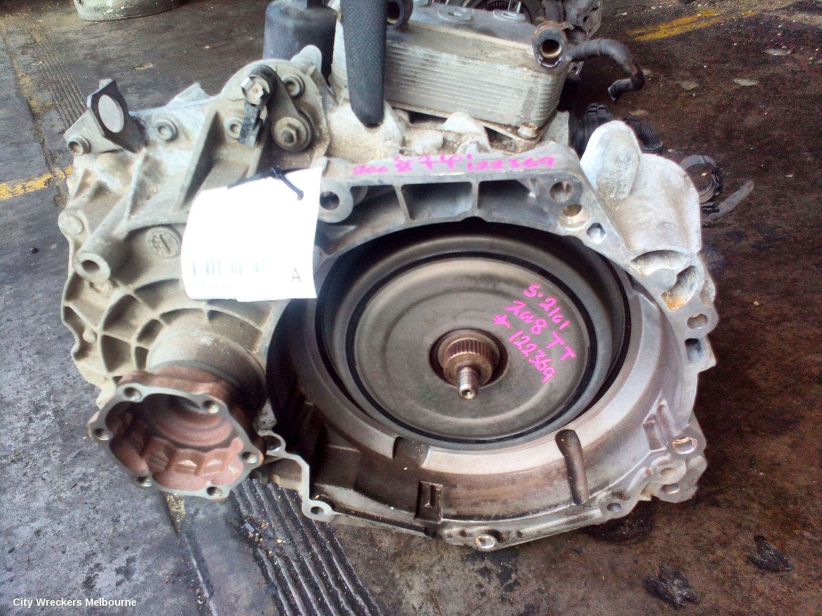 AUDI TT TRANS/GEARBOX, AUTO, FWD, PETROL, 2.0, TURBO, 8J, JPP CODE, 09/2006 - 08/2010