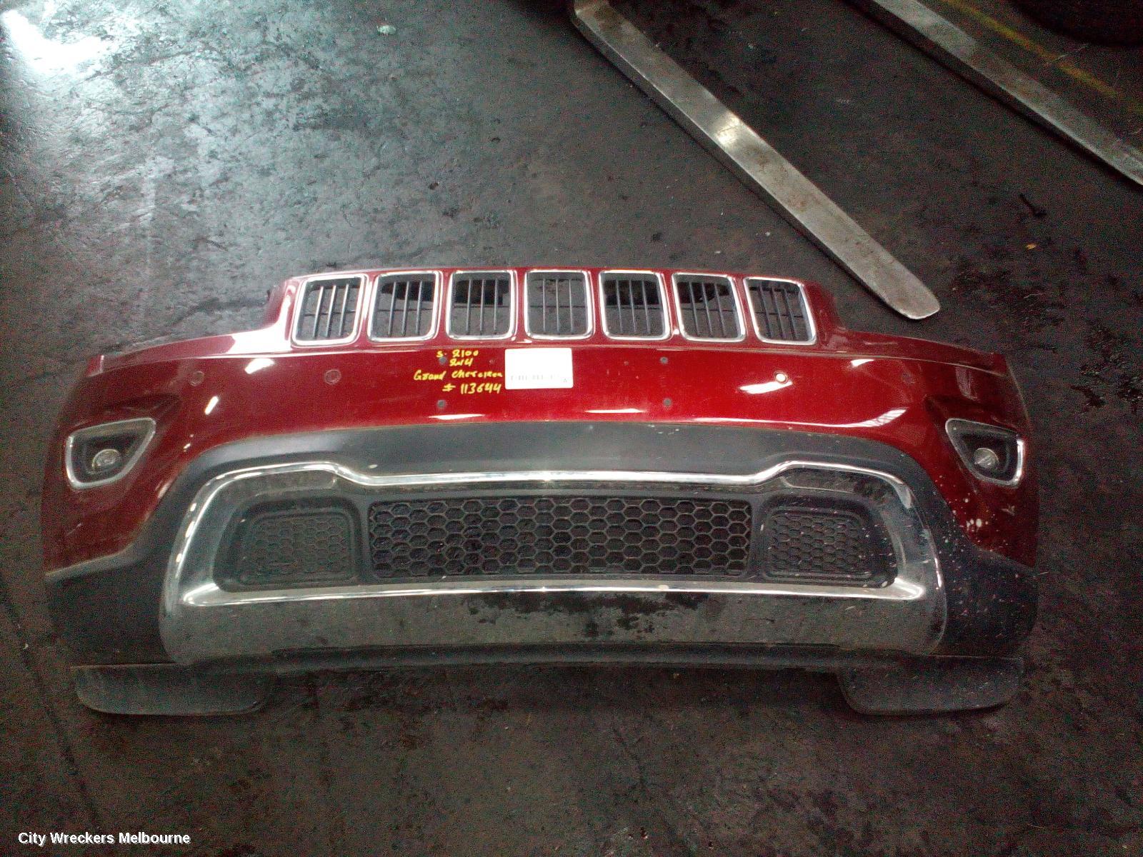 JEEP GRANDCHEROKEE FRONT BUMPER, WK, BUMPER BAR (2 PIECE), LIMITED, W/ PARK SENSOR TYPE, 04/2013 - 09/2016