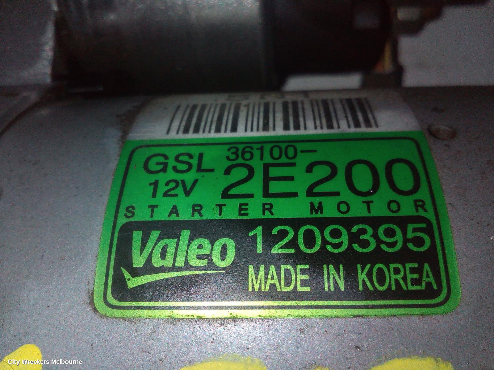 HYUNDAI TUCSON STARTER, PETROL, 2.0, G4NA/G4NC, TL, 07/2015 - 01/2021