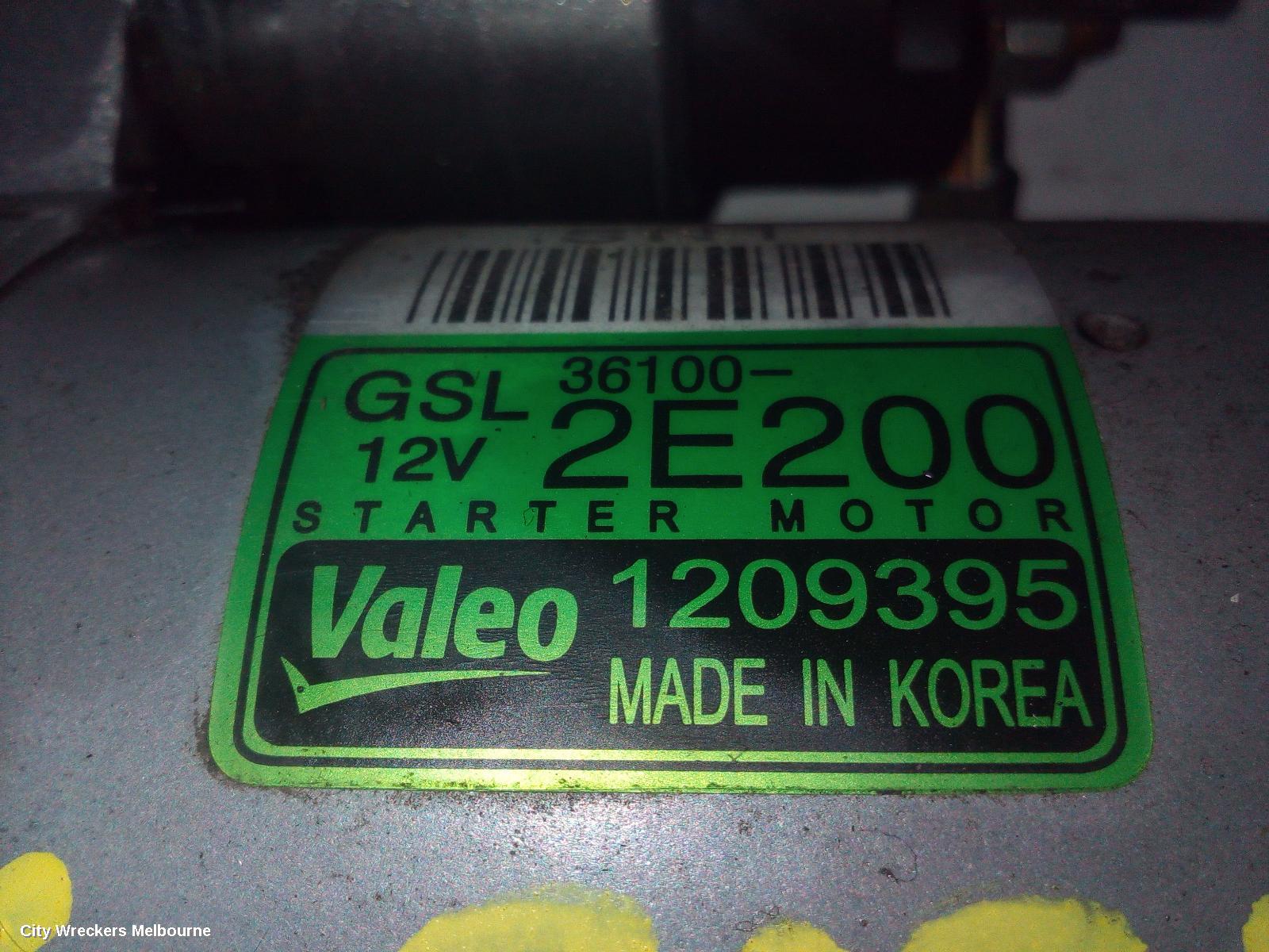 HYUNDAI TUCSON STARTER, PETROL, 2.0, G4NA/G4NC, TL, 07/2015 - 01/2021