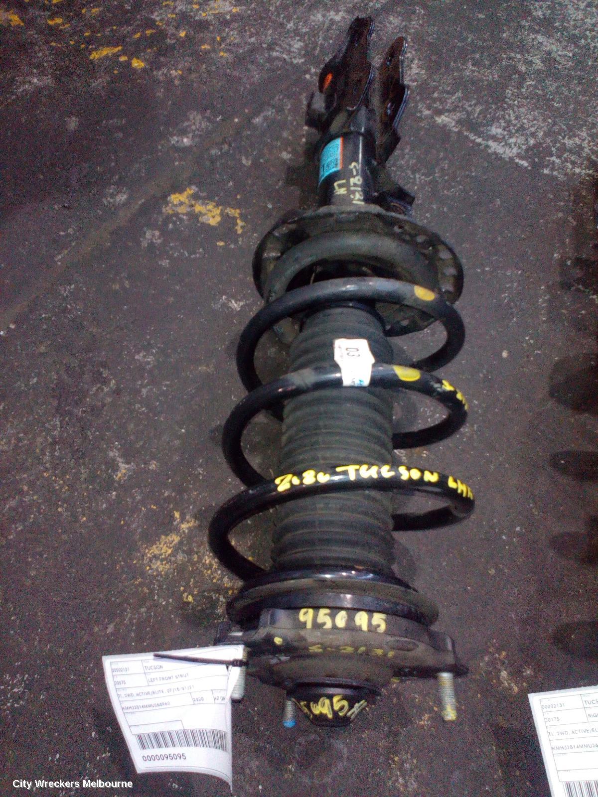 HYUNDAI TUCSON LEFT FRONT STRUT, TL, KOREAN BUILT (VIN KMHJ), 2WD, 06/2018 - 01/2021