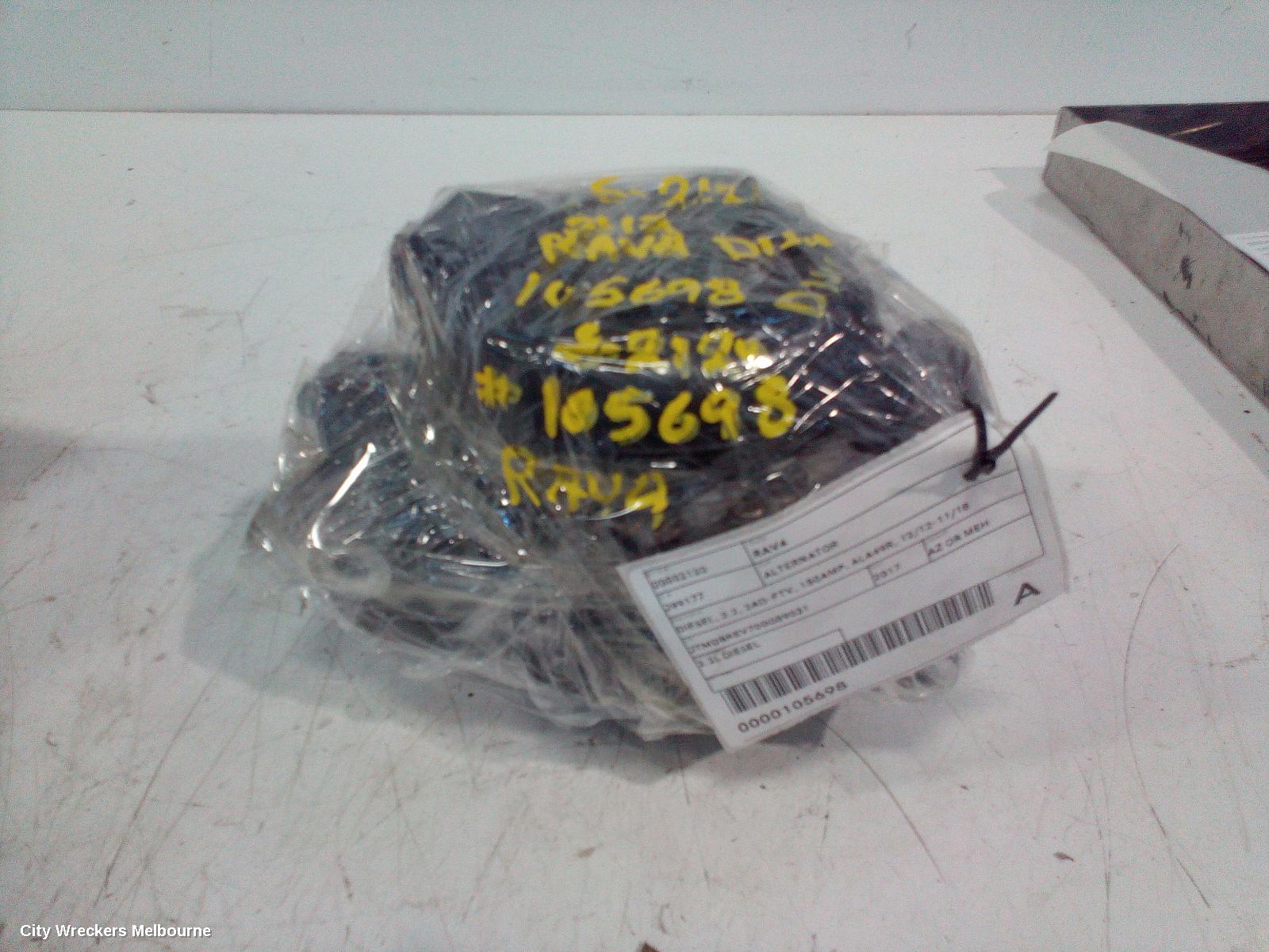 TOYOTA RAV4 ALTERNATOR, DIESEL, 2.2, 2AD-FTV, 150AMP, ALA49R, 12/2012 - 11/2018