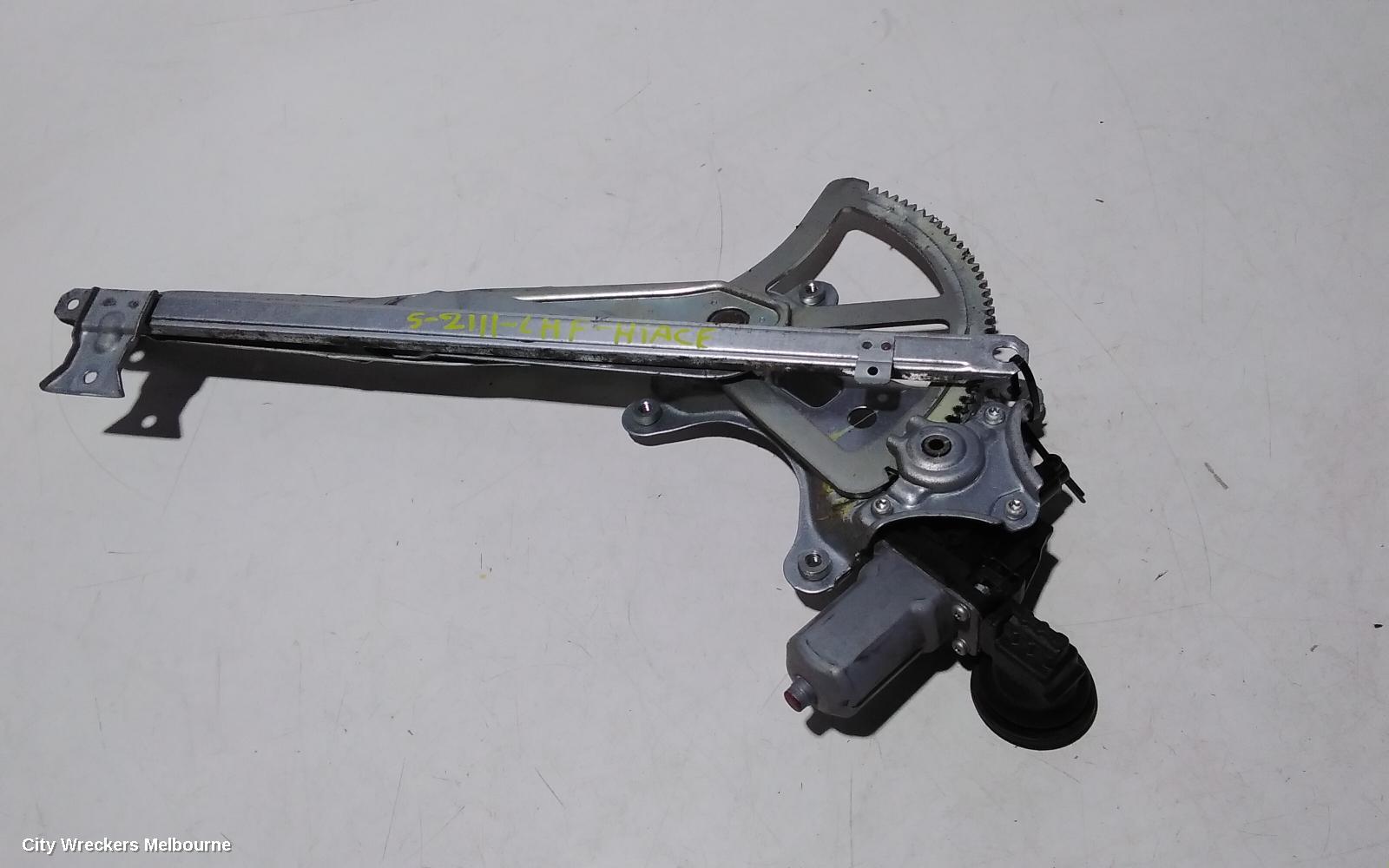 TOYOTA HIACE LEFT FRONT WINDOW REG/MOTOR, DOOR REG AND MOTOR ASSY, TRH/KDH, 03/2005 - 04/2019