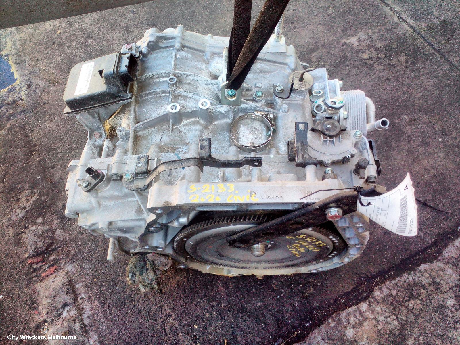 HONDA CIVIC TRANS/GEARBOX, AUTO, PETROL, 1.5, TURBO, 10TH GEN, 05/2016 - 08/2021