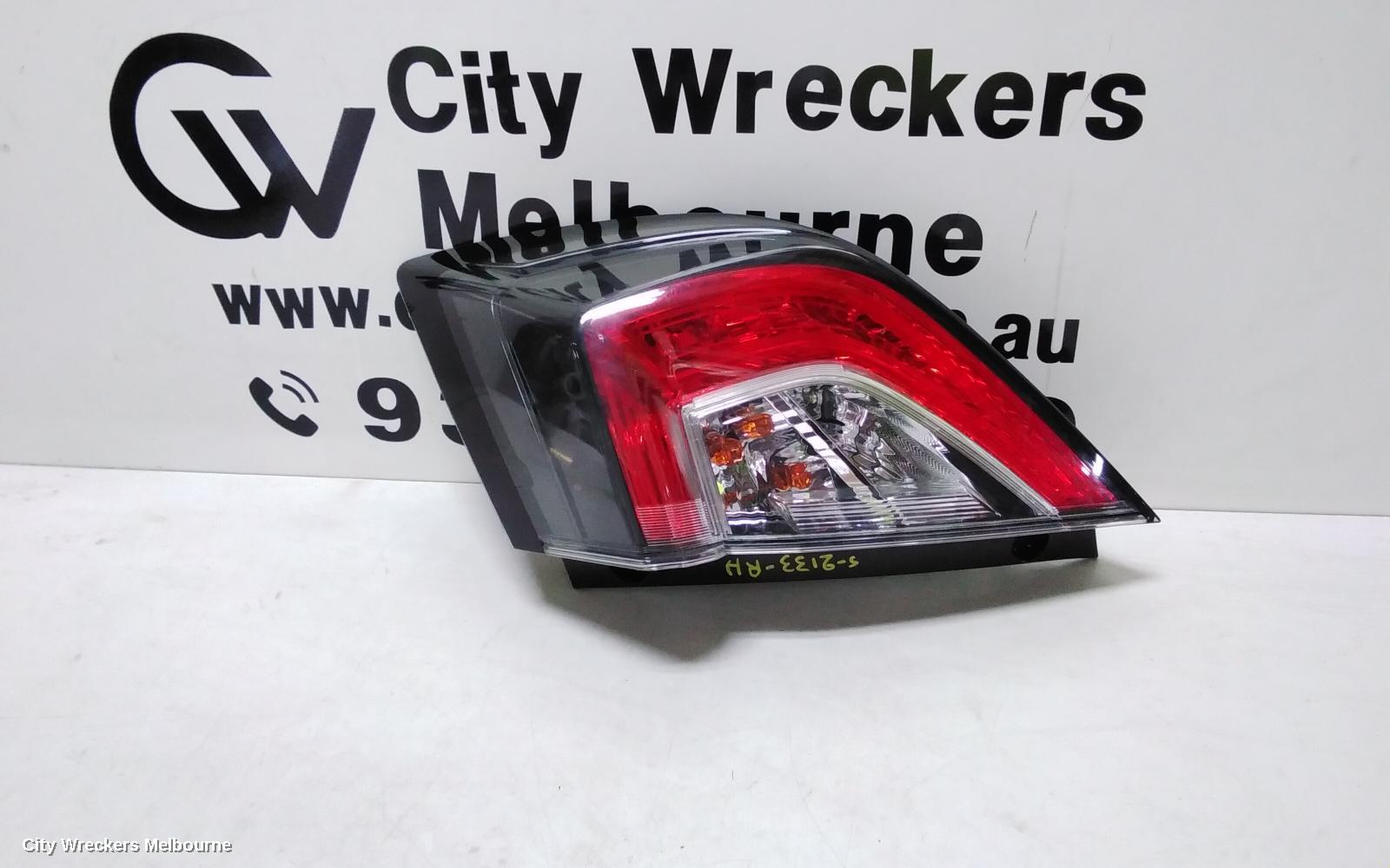 HONDA CIVIC RIGHT TAILLIGHT, IN BODY, HATCH, 10TH GEN, LED TYPE, 02/2017 - 08/2021