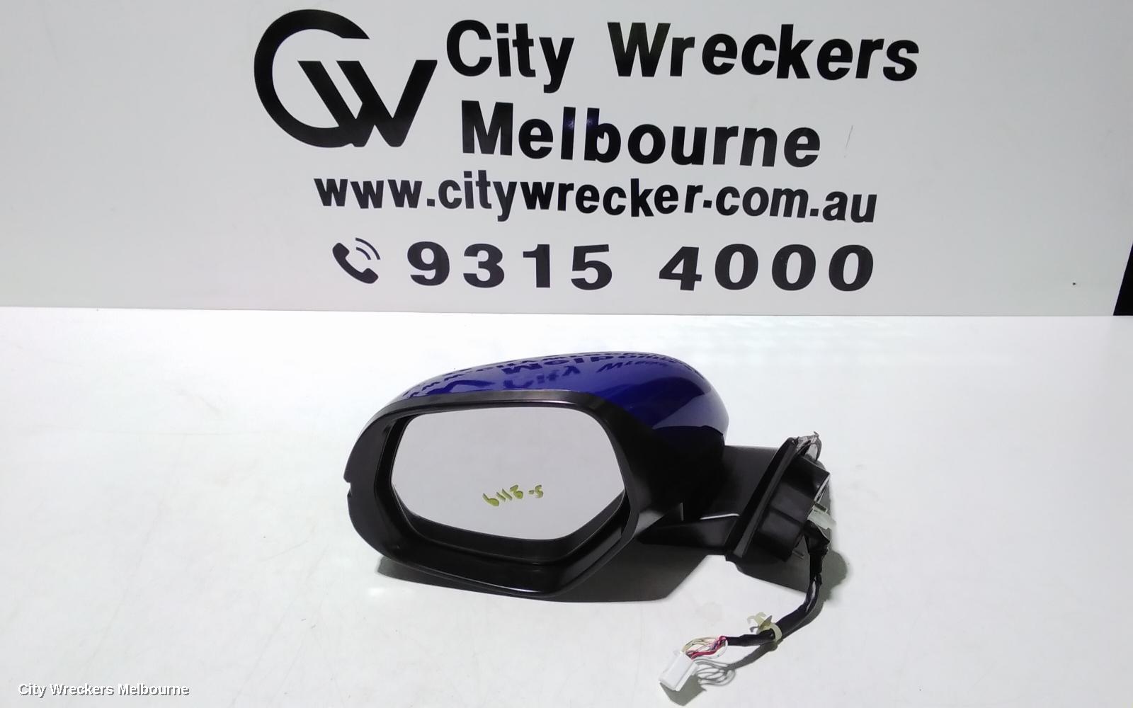 HONDA HRV LEFT DOOR MIRROR, RU5, VTI-S, COLOUR CODED, MANUAL FOLD, W/ CAMERA TYPE, 07/2018 - 10/2021
