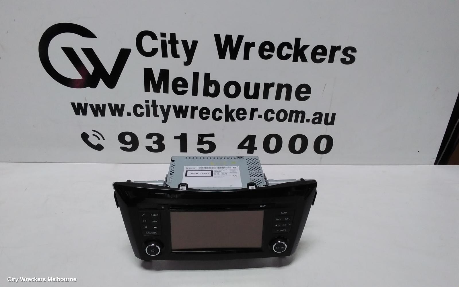 NISSAN XTRAIL RADIO/CD/DVD/SAT/TV, CD/MP3/NAVIGATION UNIT, T32, 02/2014 - 11/2020
