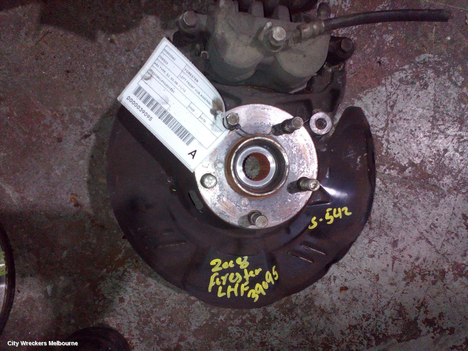 SUBARU FORESTER LEFT FRONT HUB ASSEMBLY, ABS TYPE, SH/SJ, 02/2008 - 11/2013