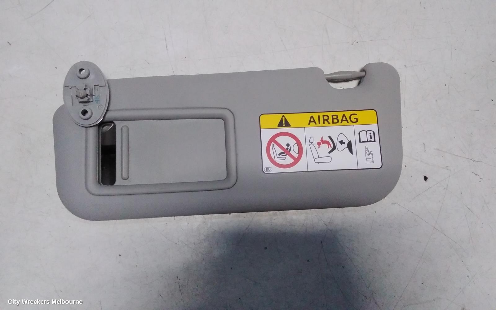 TOYOTA COROLLA SUNVISOR, ZRE182R, LH SIDE, 10/2012 - 06/2018