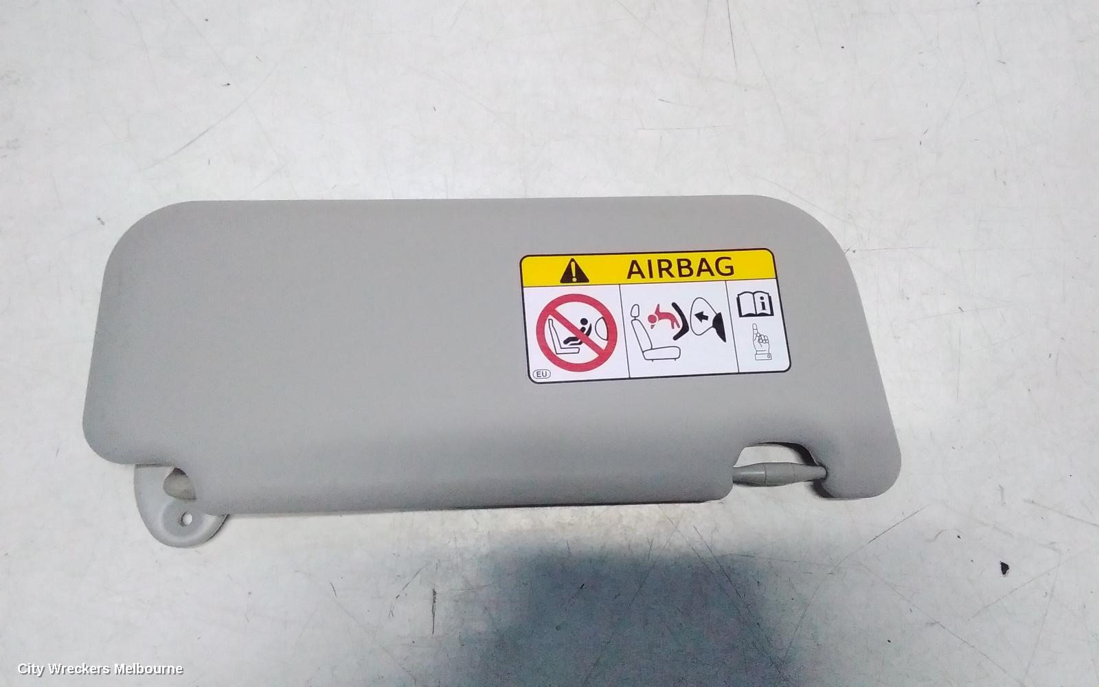 TOYOTA COROLLA SUNVISOR, ZRE182R, LH SIDE, 10/2012 - 06/2018