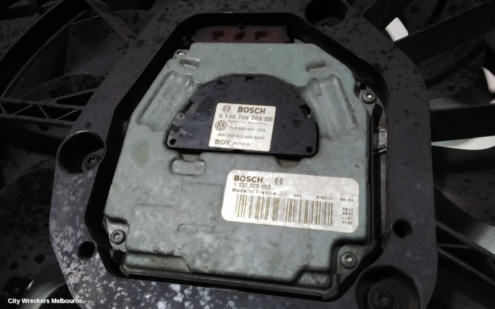 AUDI Q7 FAN, DUAL FAN ASSY, 4.2, PETROL, 4L, 09/2006 - 08/2010