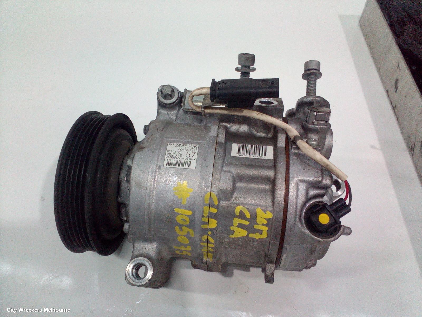 MERCEDES CLA CLASS A/C COMPRESSOR, C117, 1.6, TURBO PETROL, CLA200, 10/2013 - 01/2019