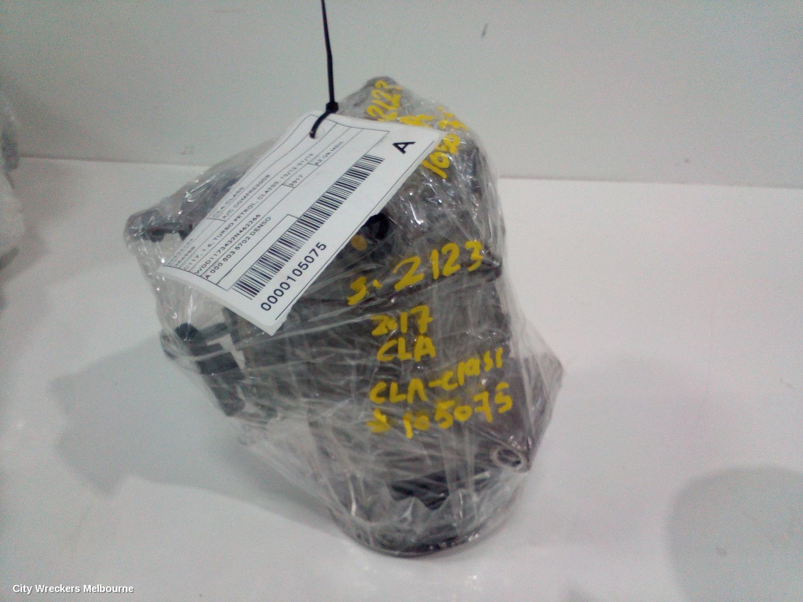 MERCEDES CLA CLASS A/C COMPRESSOR, C117, 1.6, TURBO PETROL, CLA200, 10/2013 - 01/2019