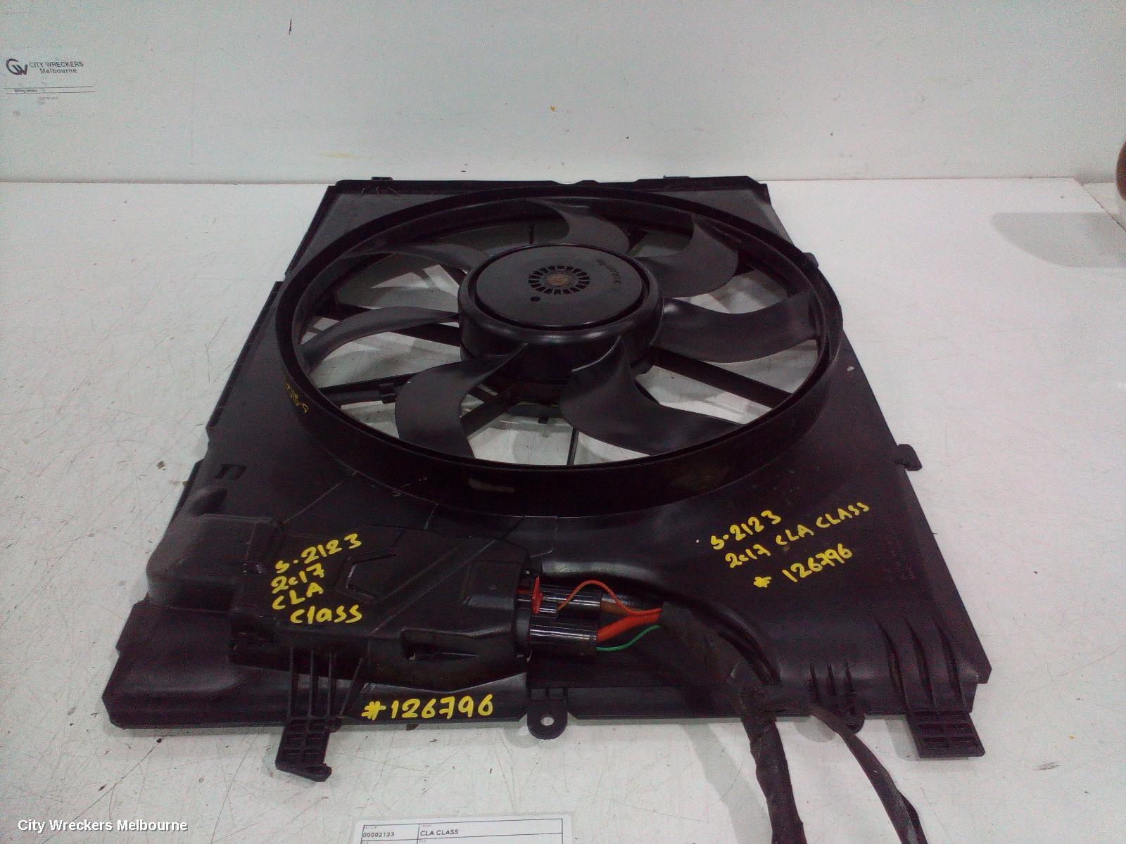 MERCEDES CLA CLASS FAN, SINGLE FAN ASSY, 1.6, PETROL, C117/X117, 10/2013 - 01/2019