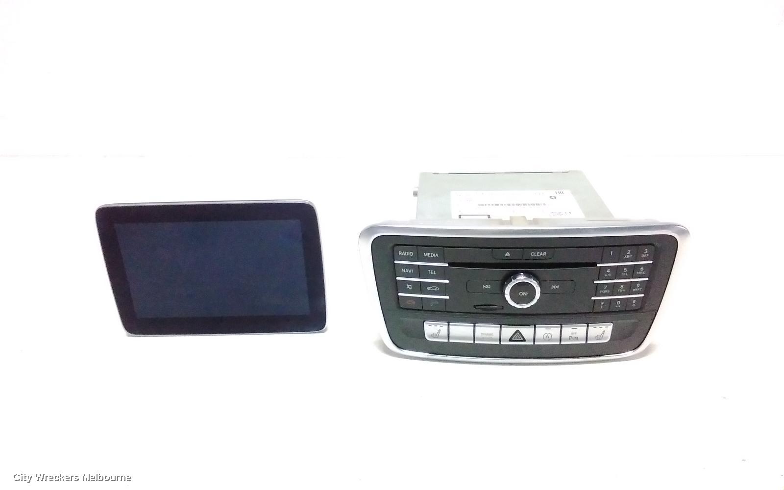 MERCEDES CLA CLASS RADIO/CD/DVD/SAT/TV, HEAD UNIT, COMAND APS W/ SINGLE DVD TYPE, C117/X117, 10/2013 - 01/2019