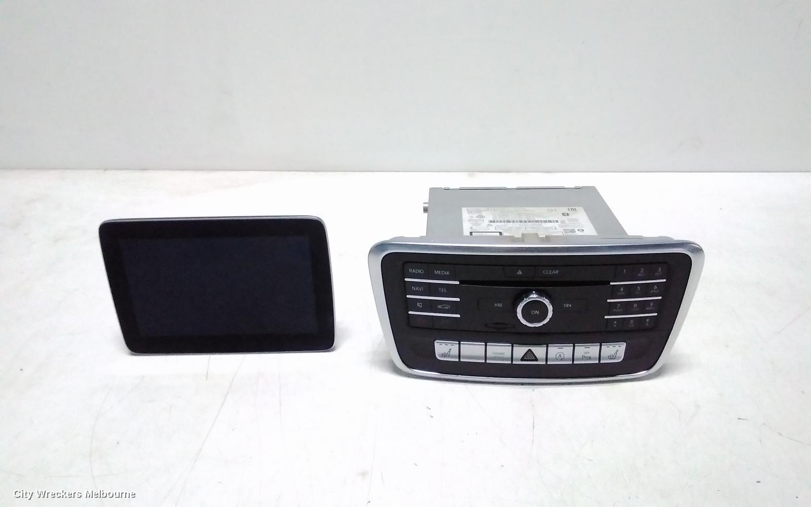 MERCEDES CLA CLASS RADIO/CD/DVD/SAT/TV, HEAD UNIT, COMAND APS W/ SINGLE DVD TYPE, C117/X117, 10/2013 - 01/2019