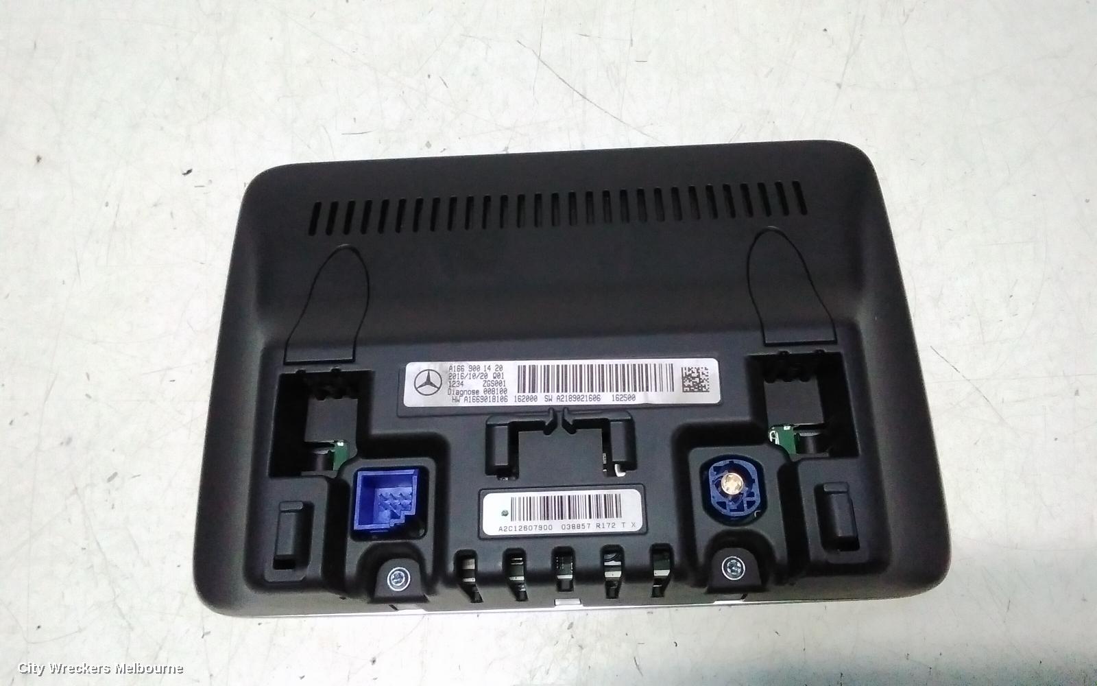 MERCEDES CLA CLASS RADIO/CD/DVD/SAT/TV, HEAD UNIT, COMAND APS W/ SINGLE DVD TYPE, C117/X117, 10/2013 - 01/2019