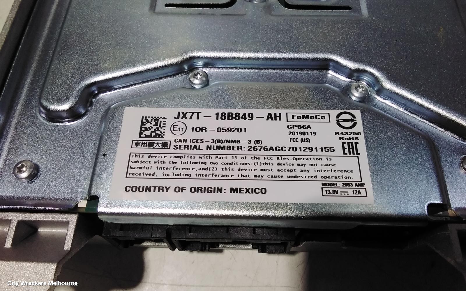 FORD FOCUS, SA, 10/2018 - 12/2024, AMPLIFIER JX7T-18B849-AH: 95266