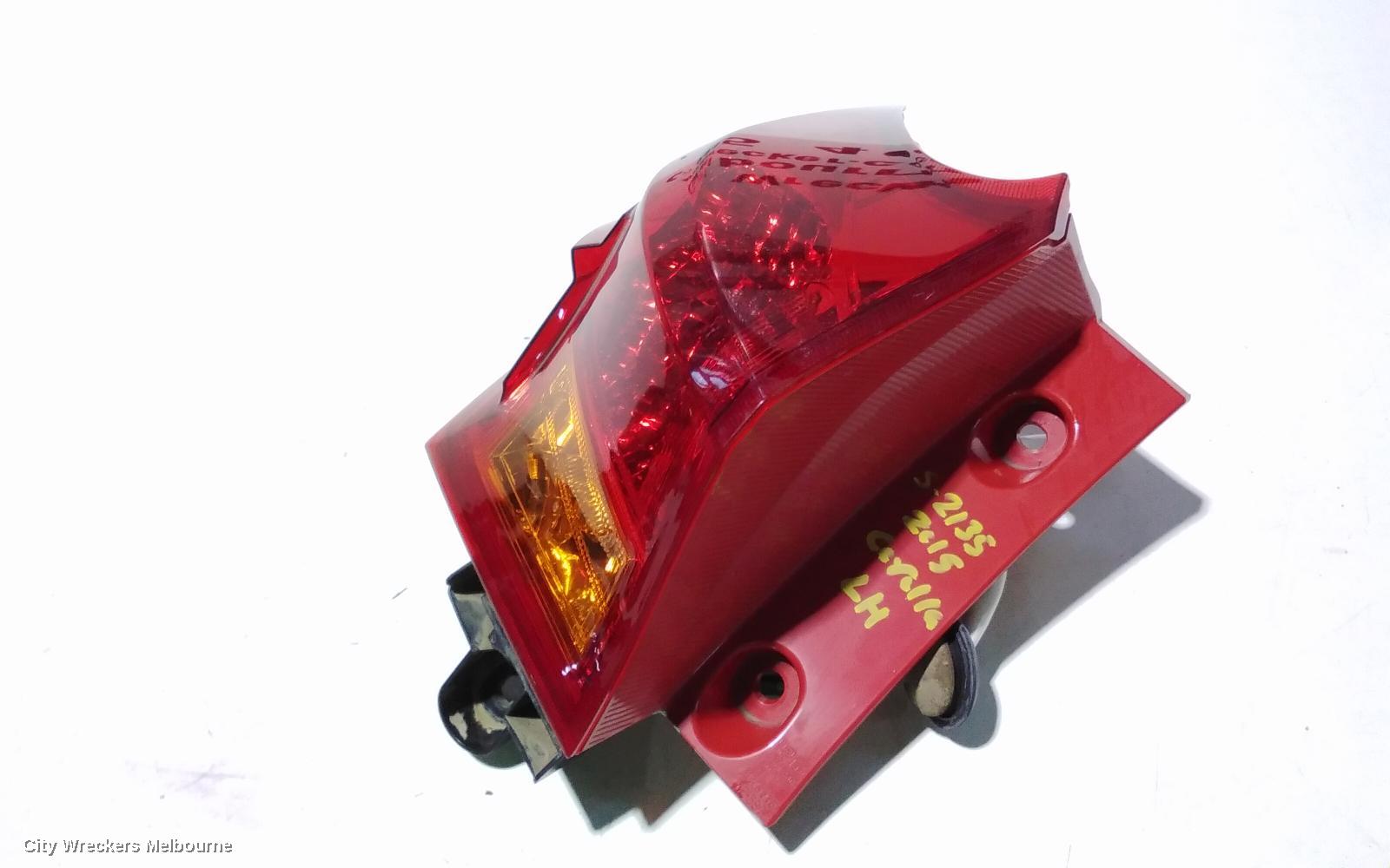 TOYOTA COROLLA LEFT TAILLIGHT, ZRE182R, HATCH, 10/2012 - 03/2015
