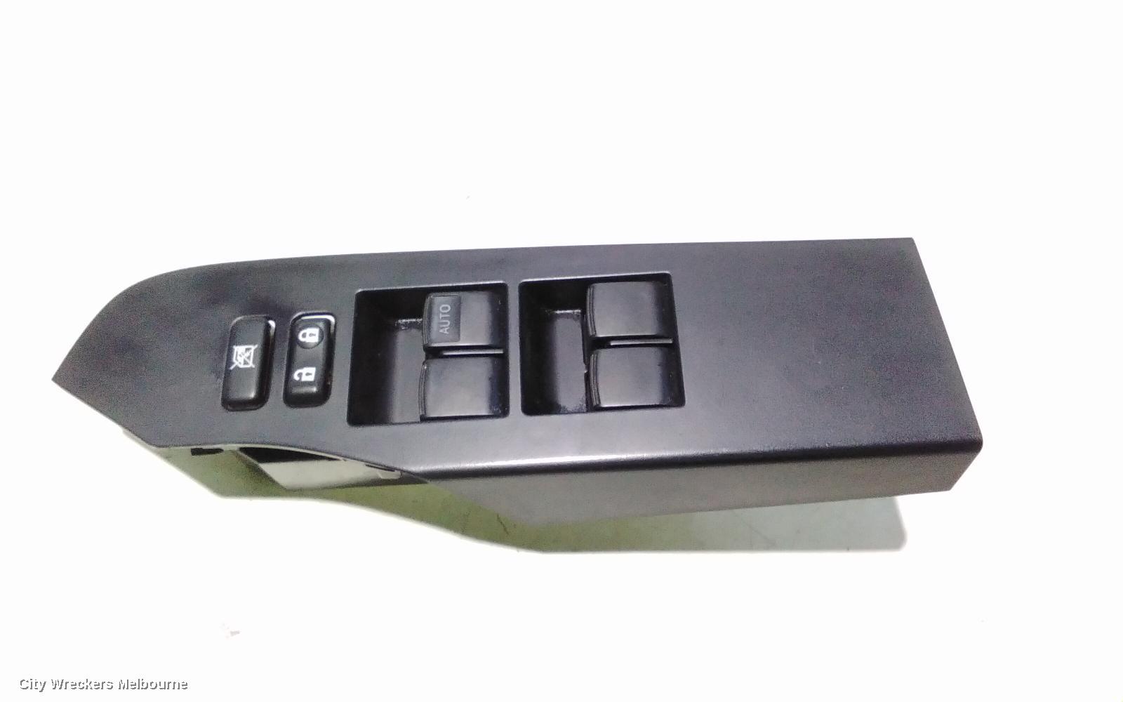 TOYOTA COROLLA PWR DR WIND SWITCH, RH FRONT (MASTER SWITCH), ZRE182R, HATCH, STANDARD, 10/2012 - 03/2015