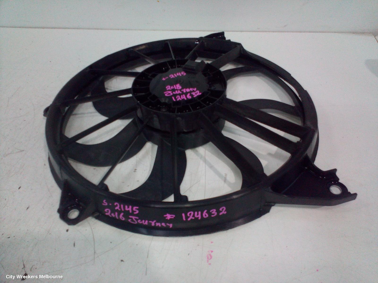 DODGE JOURNEY FAN, RADIATOR FAN, 3.6, PETROL, JC, 07/2011 - 12/2016
