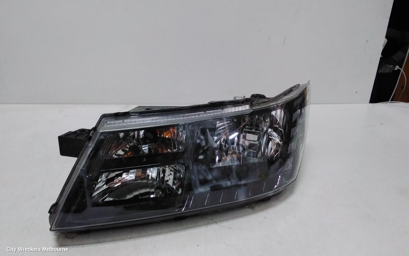 DODGE JOURNEY LEFT HEADLAMP, JC, BLACK INSERT, 09/2008 - 12/2016