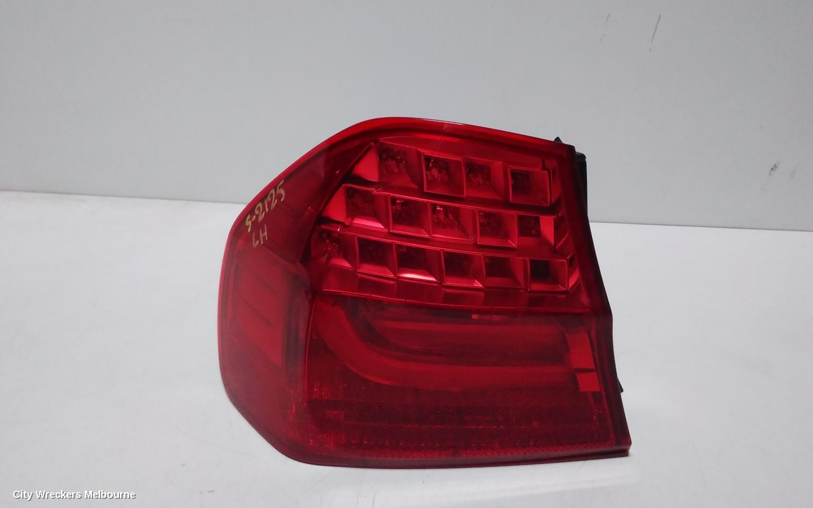 BMW 3 SERIES LEFT TAILLIGHT, E90, SEDAN, LED TYPE, 11/2008 - 01/2012