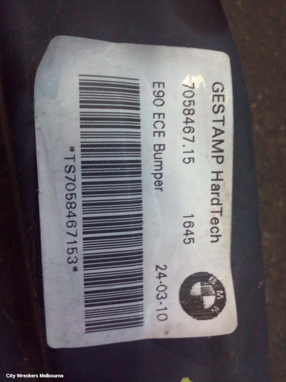 BMW 3 SERIES R/BAR BRACKET/REINFO, MAIN REINFORCEMENT, E90/E91, SEDAN/WAGON, SINGLE MUFFLER TYPE, 05/2005 - 04/2012